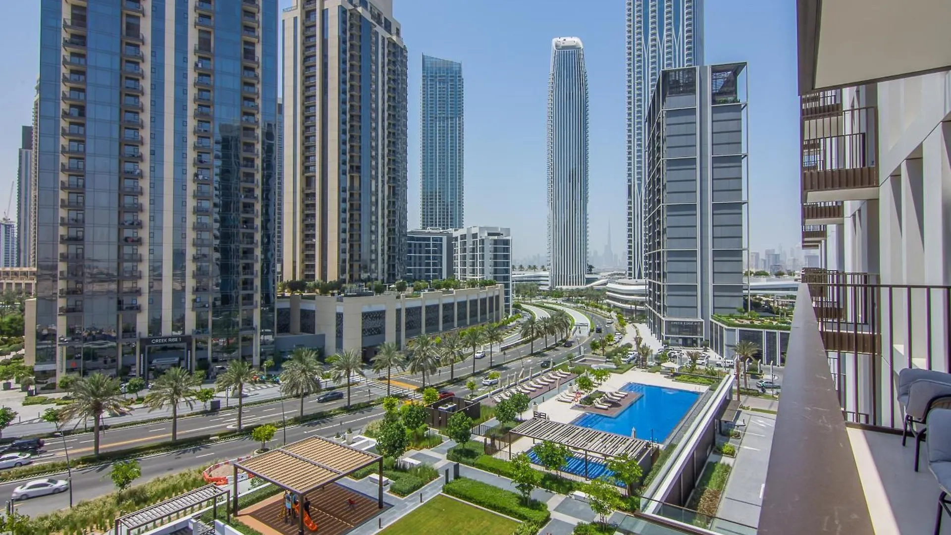 公寓 Brand New Stylish 2 Bedroom With Balcony 迪拜